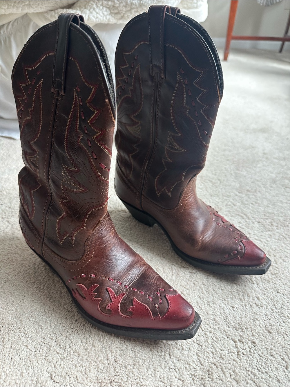 Women’s Laredo leather cowboy boots size 7
